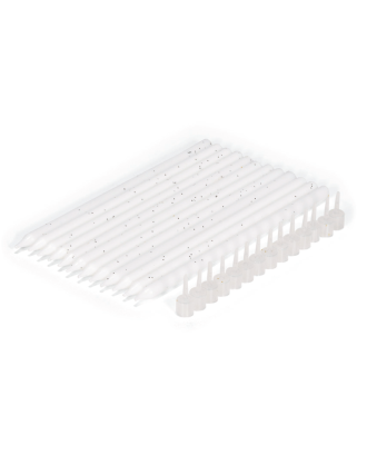 12 lumanari pentru tort, albe, 14 cm - PATISSE